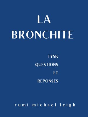 cover image of La bronchite